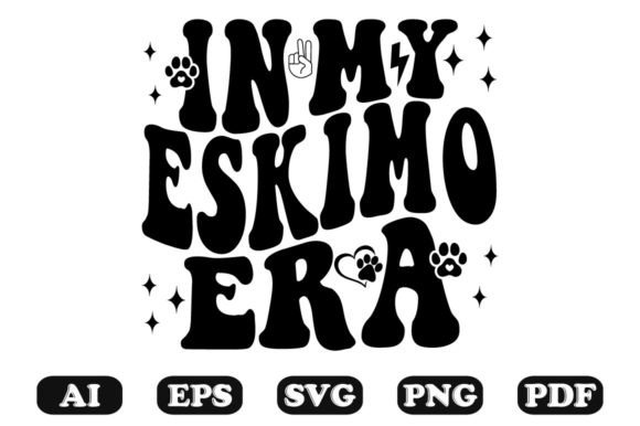 In My Eskimo Era Wavy Svg T-shirt for Crafts and Graphics