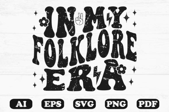 In My Folklore Era Svg T-shirt Design for Graphics and Crafts