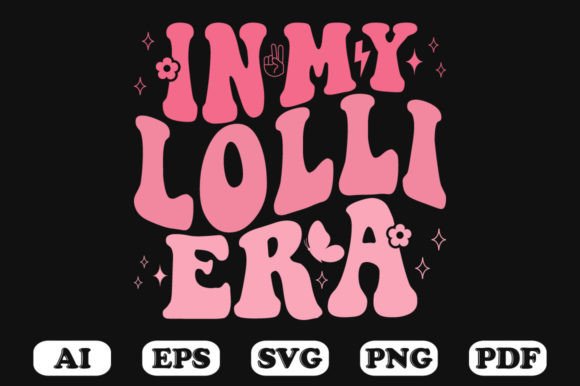 In My Loll Era Retro Wavy Svg for Crafts and Graphics